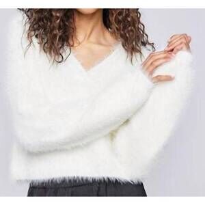 NEW GENTLE FAWN muse v neck pullover sweater in cream